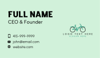 Teal Retro Bike  Business Card Image Preview