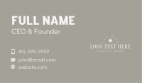 Luxury Jewelry Wordmark Business Card Design