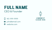 Striped Diamond Home Business Card Design