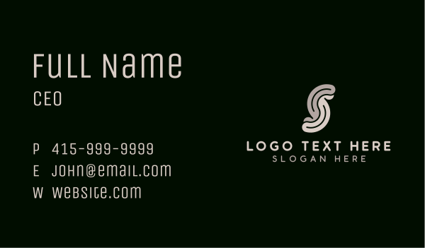 Creative Studio Letter S Business Card Design Image Preview