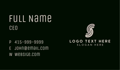 Creative Studio Letter S Business Card Image Preview