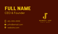 Retro Tailoring Letter J Business Card Image Preview