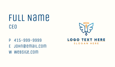 Archangel Holy Wings Business Card Image Preview