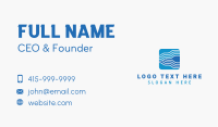 Tech Waves Software Business Card Image Preview