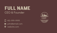 Carpenter Wood Tools Business Card Image Preview