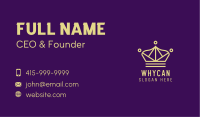 Royal Beauty Crown Business Card Image Preview
