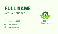 Green Eco Gear Business Card Image Preview