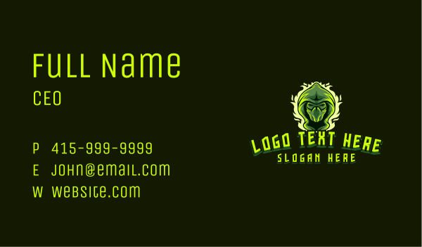 Ninja Gaming Clan Business Card Design Image Preview