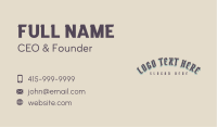 Classic Countryside Bar Wordmark Business Card Image Preview