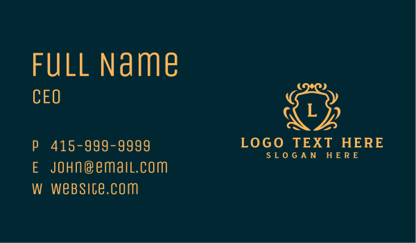 Royal Crest Jewelry Business Card Design Image Preview
