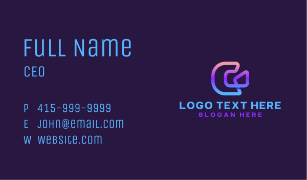 Tech Loop Business Business Card Design Image Preview