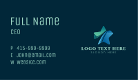 Modern Gradient  Star Business Card Image Preview