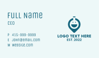 Happy Flask Healthcare Pin Business Card Image Preview