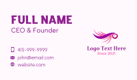 Stylish Eyelash Extension Business Card Design