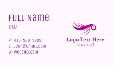 Stylish Eyelash Extension Business Card Image Preview