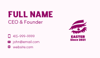 Feather Eyelash Makeup Business Card Image Preview