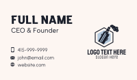 Hexagon Vape Smoke Business Card Image Preview