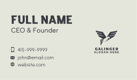 Black Avian Falcon Business Card Image Preview