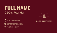 Vintage  Classic Lettermark Business Card Image Preview