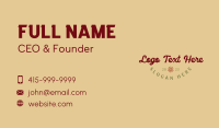 Retro Hippie Wordmark Business Card Image Preview