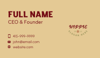 Retro Hippie Wordmark Business Card Image Preview