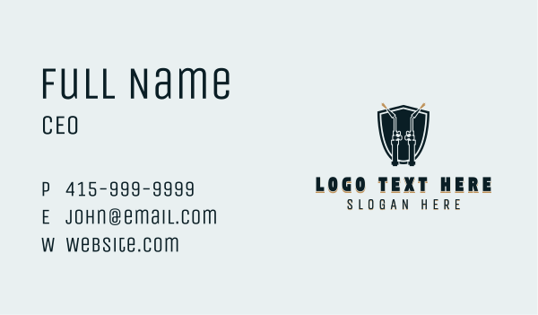 Metal Works Fabrication Business Card Design Image Preview