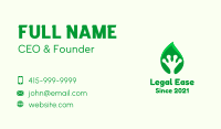 Leaf Frog Palm Business Card Design