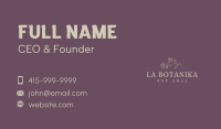Aesthetic Minimal Floral Wordmark Business Card Image Preview