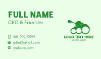 Green Military Tank Business Card Image Preview