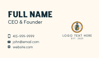 Circle Kombucha Emblem  Business Card Image Preview