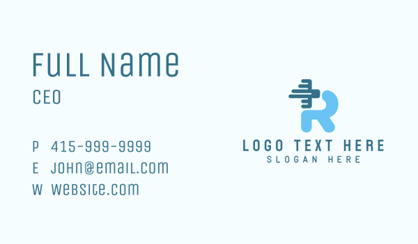 Medical Letter R Business Card Design Image Preview