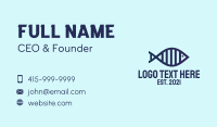 DNA Fish Outline  Business Card Preview