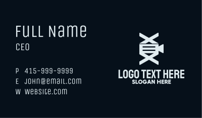 White Film Camera DNA Business Card Image Preview