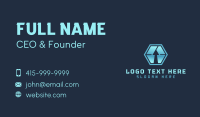 Hexagon Arrow Freight Business Card Preview