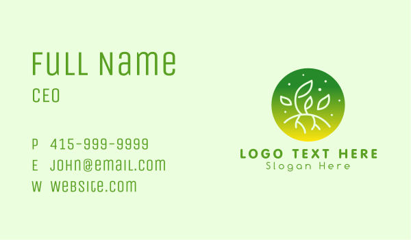 Horticulture Plant Cultivation Business Card Design Image Preview