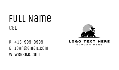 Dog Leash Training Business Card Image Preview