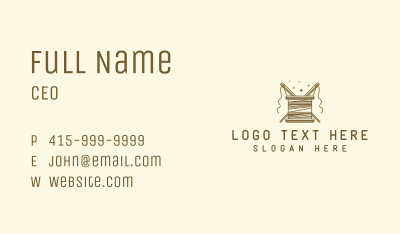 Sewing Needle  Yarn Business Card Image Preview
