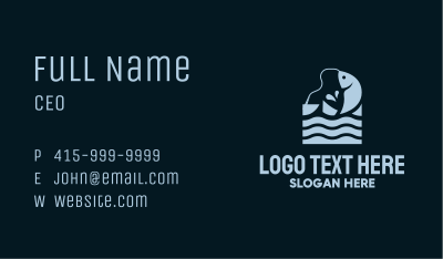Seafood Fishing Grounds Business Card
