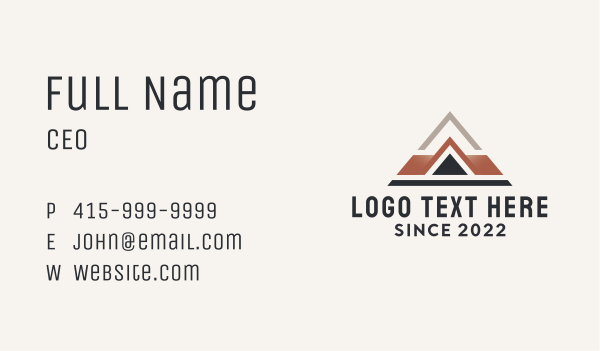 Real Estate House Roofing  Business Card Design Image Preview