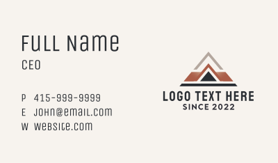 Real Estate House Roofing  Business Card Image Preview