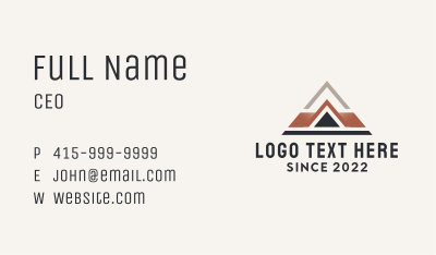 Real Estate House Roofing  Business Card
