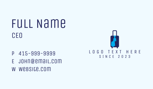 Business Travel Luggage Business Card Design Image Preview