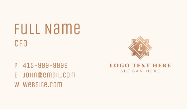 Premium Hotel Lettermark Business Card Design Image Preview