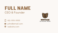 Orange Furry Cat Business Card Image Preview