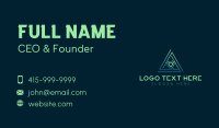 Developer Tech Pyramid Business Card Design