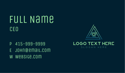Developer Tech Pyramid Business Card Image Preview