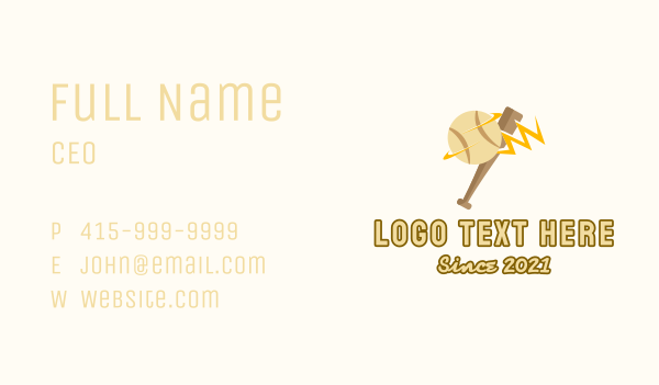 Baseball Sports Tournament Business Card Design Image Preview