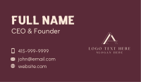 Deluxe Brand Letter A  Business Card Image Preview