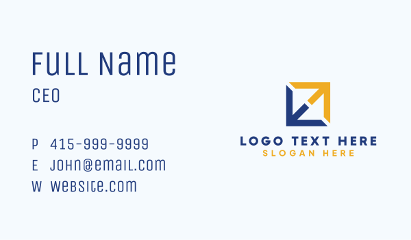 Square Letter E Monogram Business Card Design Image Preview