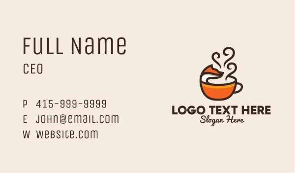 Fox Coffee Cafe Business Card Design Image Preview